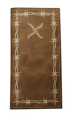Twisted X Barbed Wire Edge Logo Rodeo Wallet