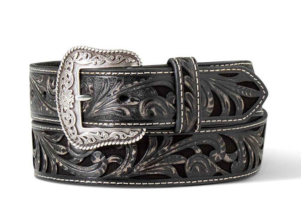 Ariat Floral Embroidery Buck Lace Womens Belt