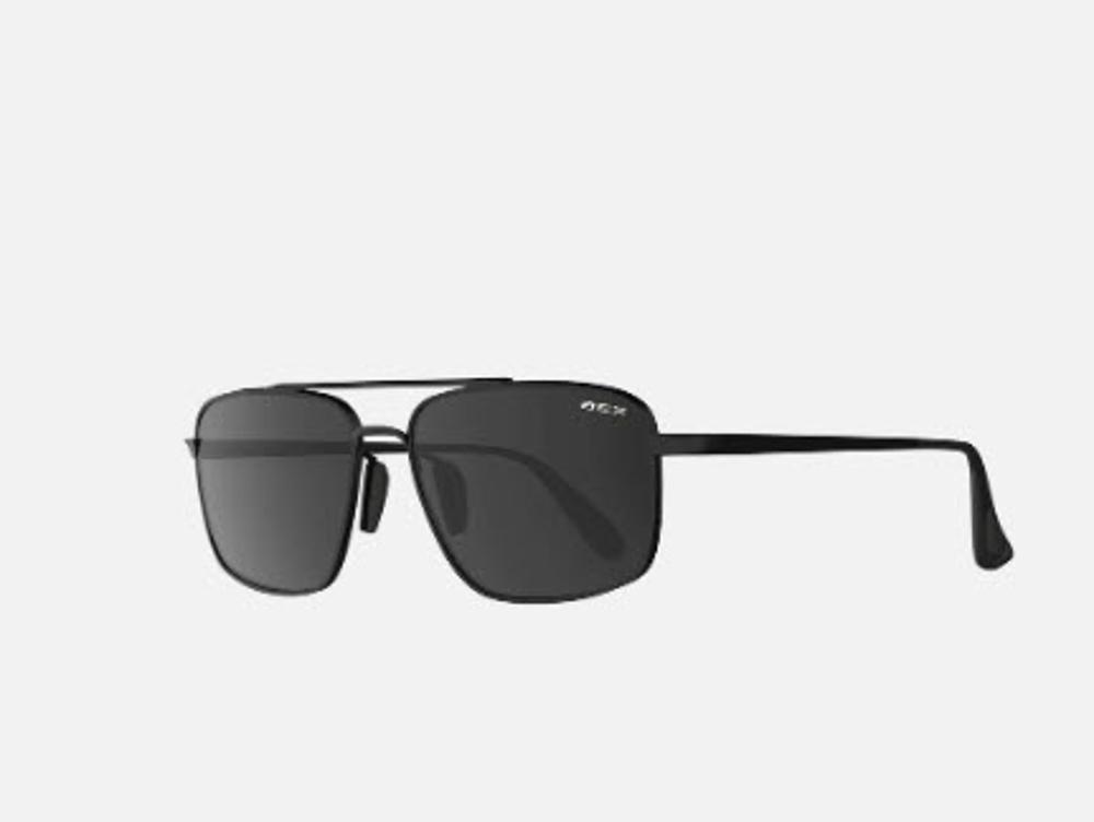 Bex Accel Black  Grey Full Metal Aviator Sunglasses