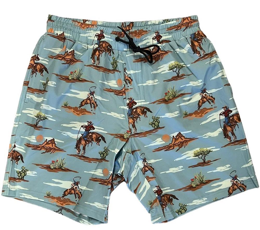Cinch Camp Collection Rodeo Mens Swim Trunk