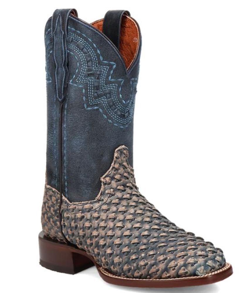 Dan Post Womens Indy Blue Weave Cowgirl Certified Boot
