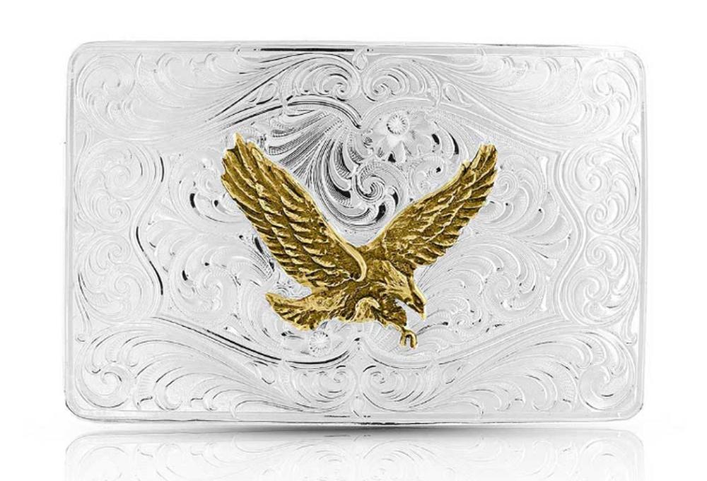 Montana Silver Iconic Eagle Silver Belt Buckle