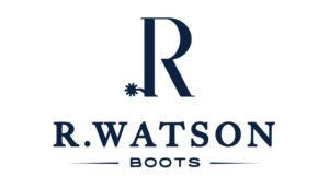 R Watson Cowboy Heel Cape Buffalo Smoke Leather Sole Cowboy Boot