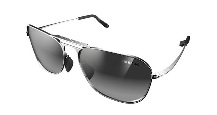Bex Ranger Silver Frame  Grey Polarized Lens Sunglasses