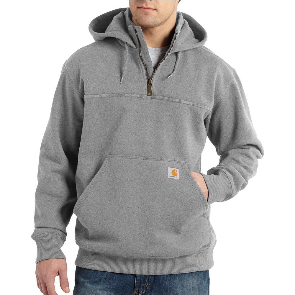 Mens Carhartt 1/4 Zip Rain Defender Paxton Hooded Sweatshirt