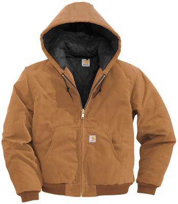 Mens Duck Active Jacket QuiltedFlannel Lined USA Made Carhartt Coat