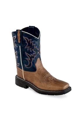 Old West Kids Square Toe Work Style Boot