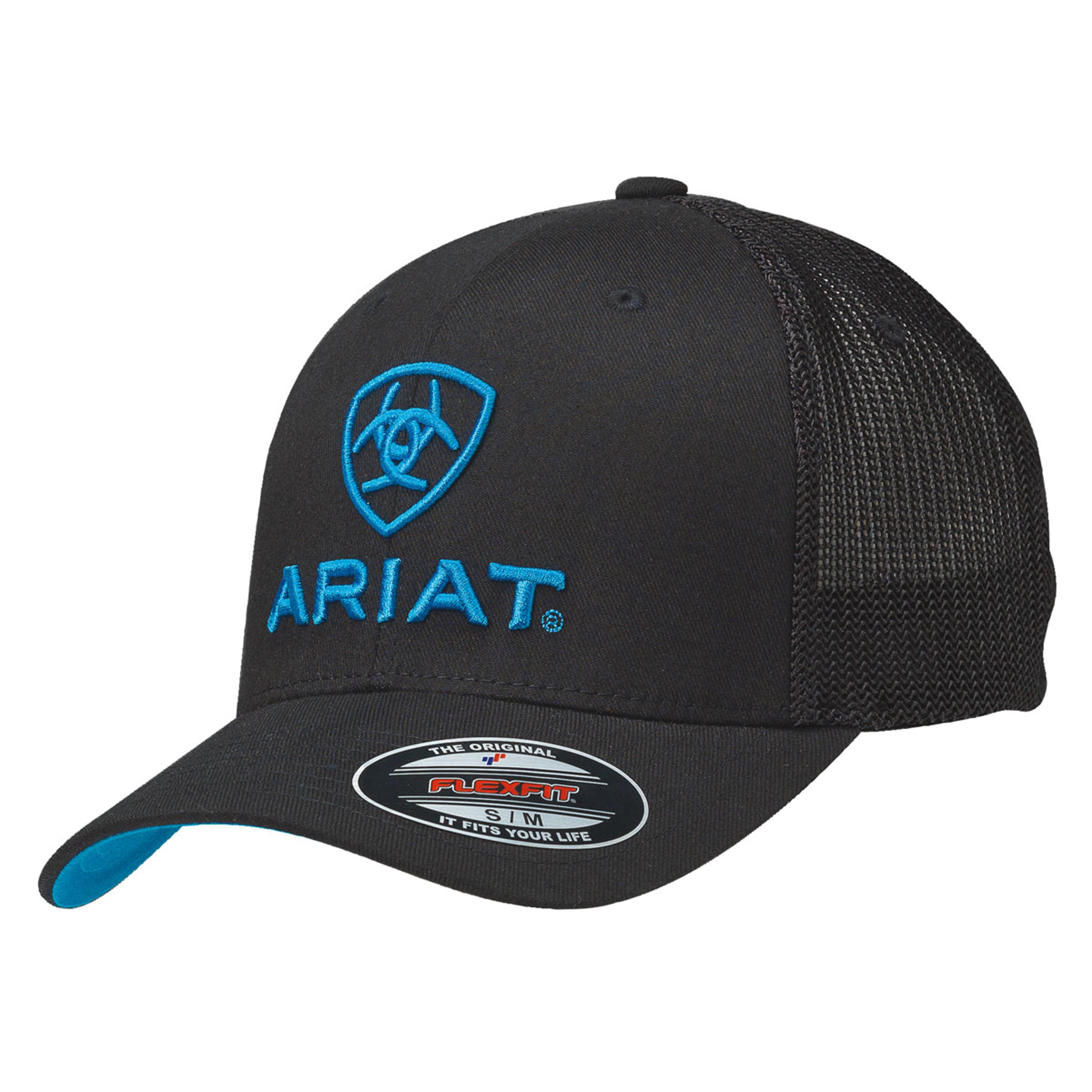 FlexFit Ariat Black and Blue Logo Cap | Renegade Stores
