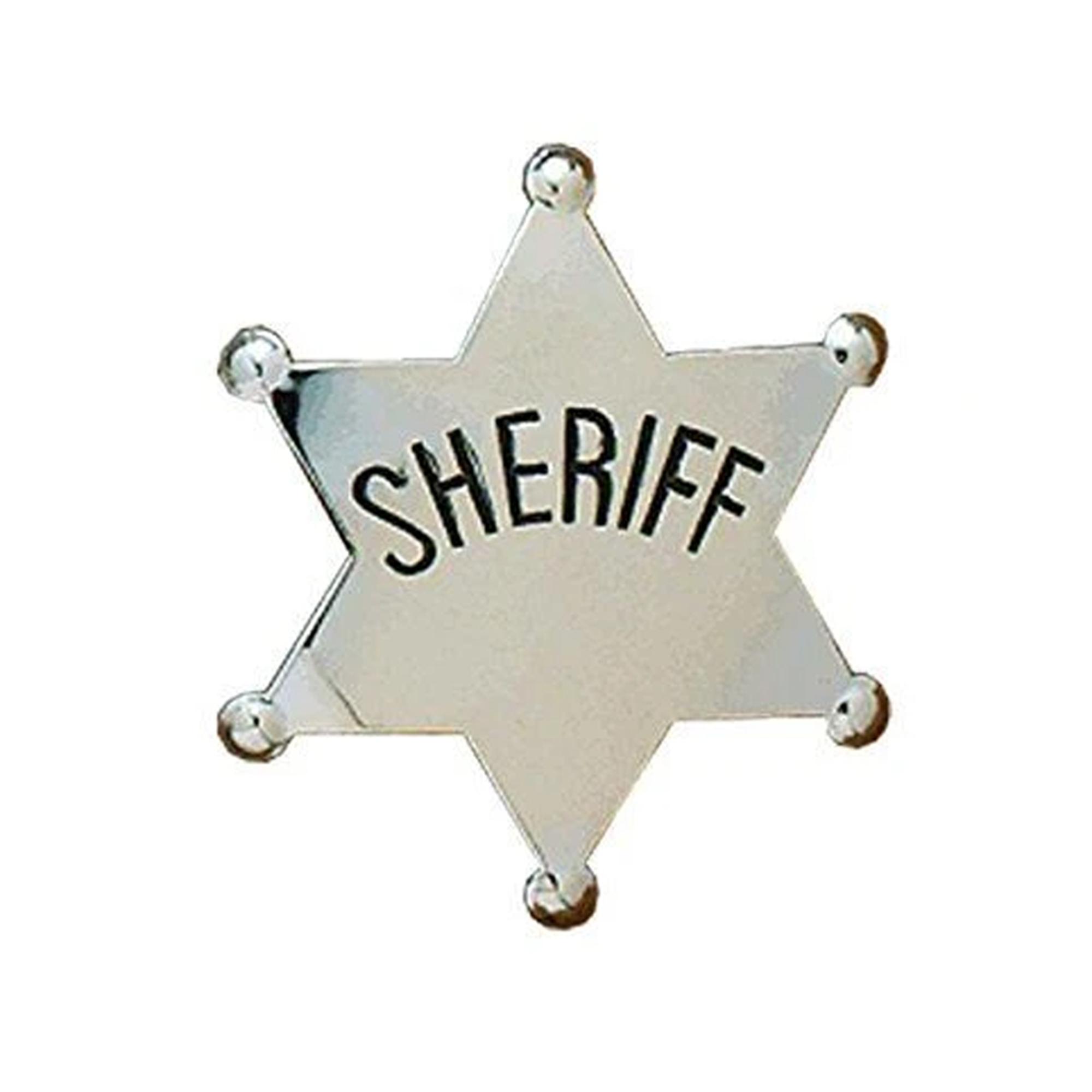 M&F Silver Sheriff Clip-on Badge