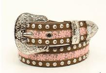 Ariat Girls Lace Inset Leather Western Belt