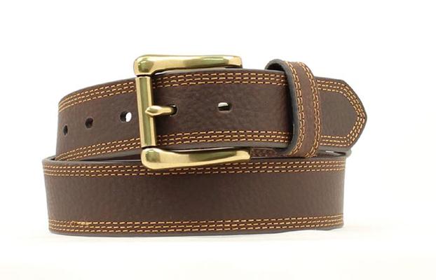 Mens Nocona HD Xtreme Value Brown Leather Belt
