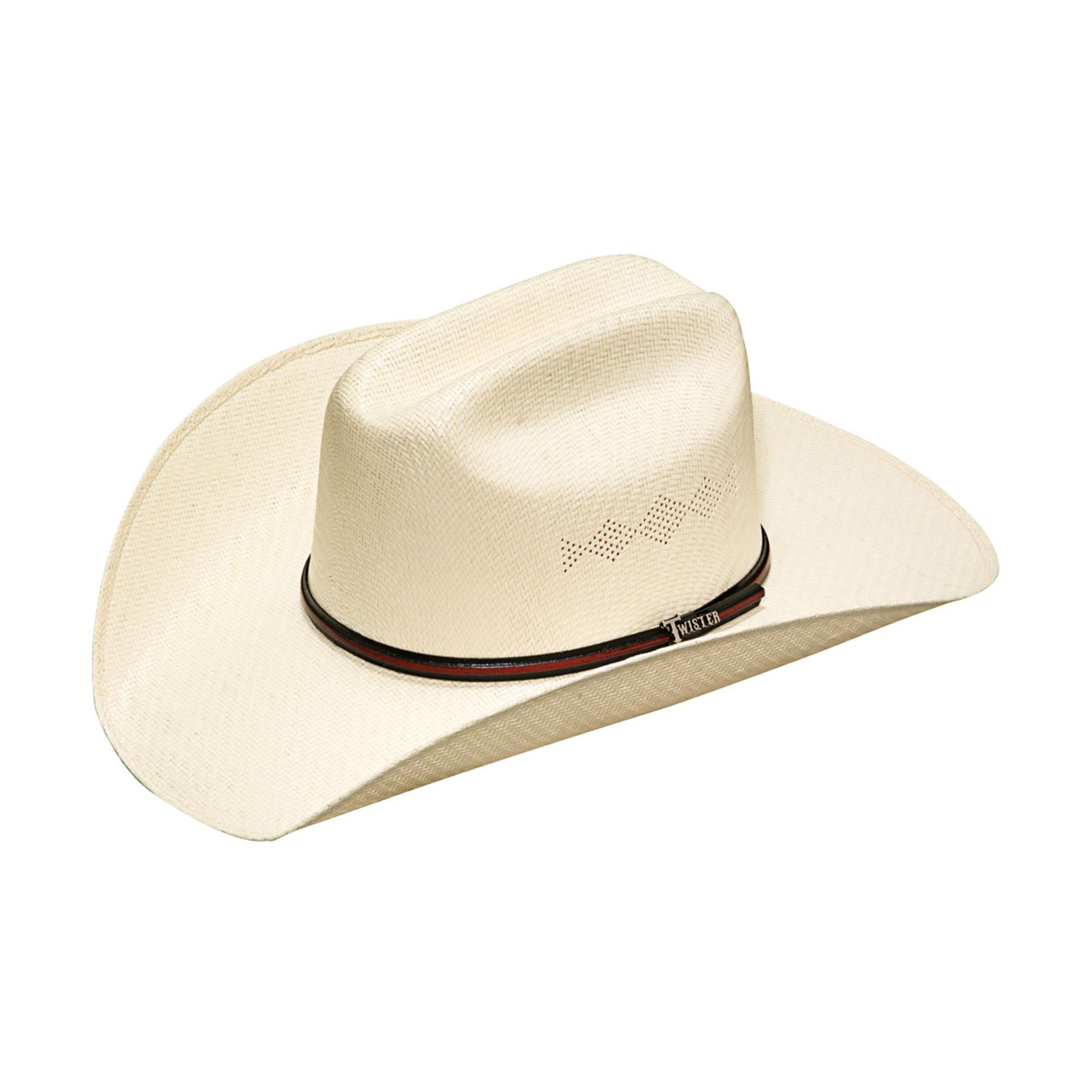 5X Twister Shantung Straw Cowboy Hat with Eyelets