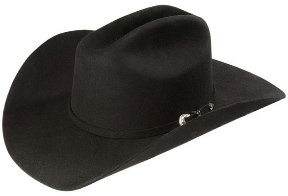 Justin 3X Rodeo Black Wool Felt Cowboy Hat