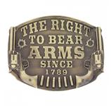 Montana Heritage Right to Bear Arms Attitude Belt Buckle