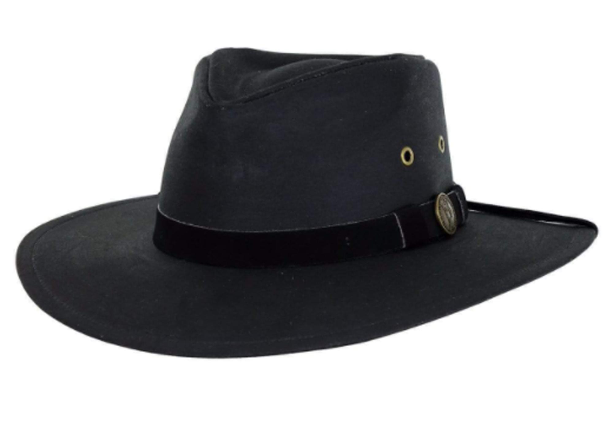 Outback Trading KODIAK Black Oilskin Hat