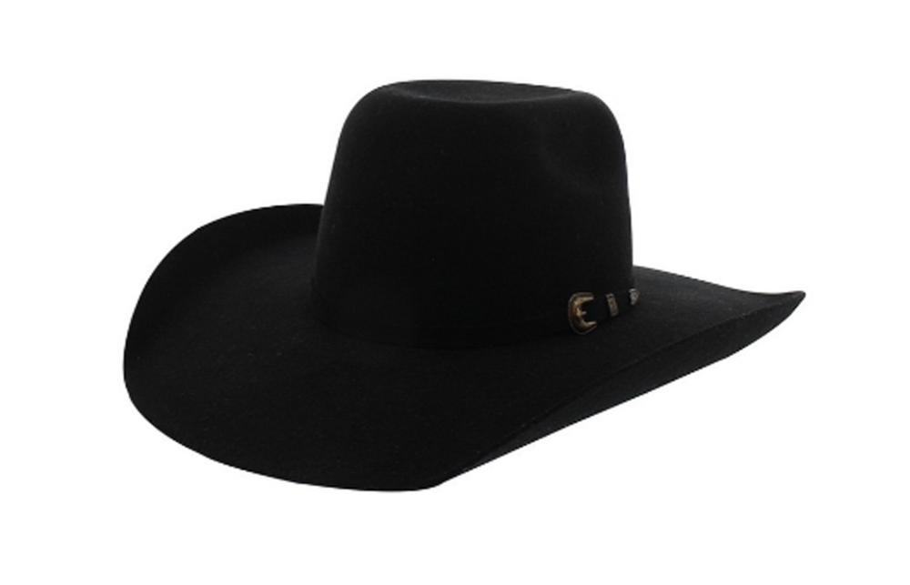 Kids Resistol Tuff Hedeman Pay Window Jr Black Felt Cowboy Hat
