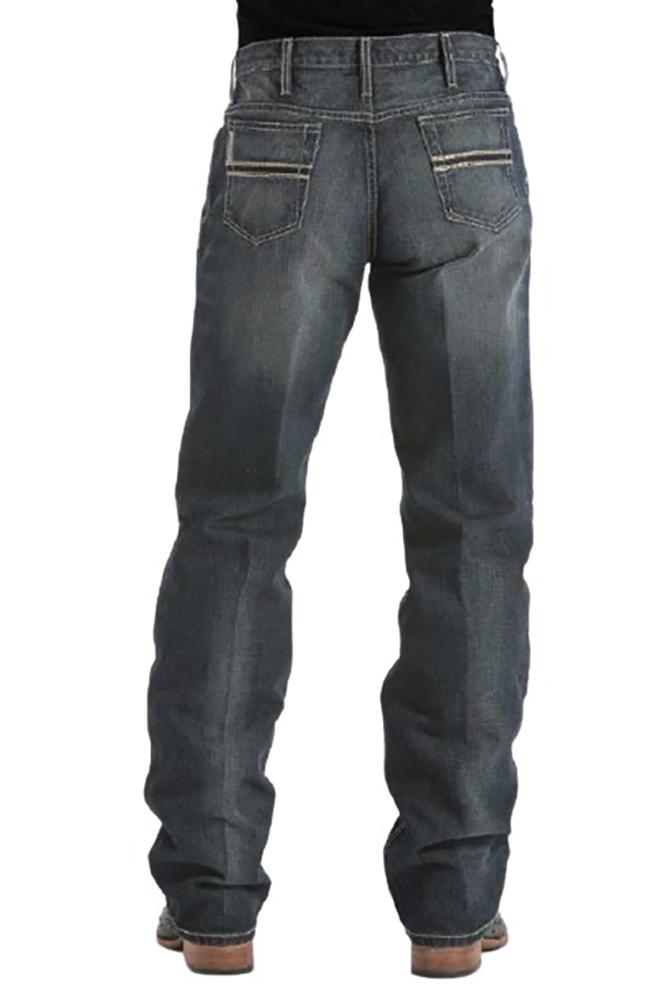 Cinch White Label Tricked Up, Dark Stonewashed, Straight Leg, Relaxed Jeans