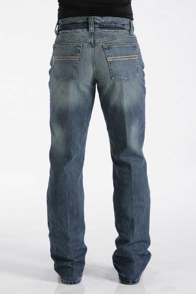 Mens Cinch Carter Distressed, Relaxed, Mid Rise, Boot Cut Jean MB96134001