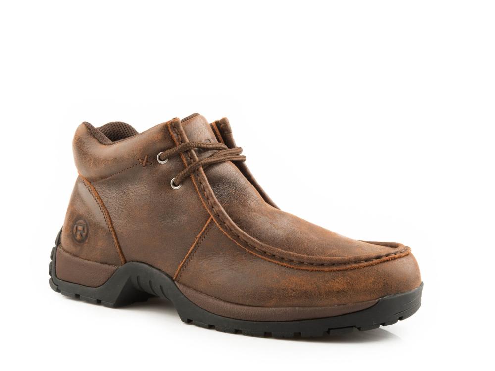 Mens Roper Brown Stirrup Leather Chukka Shoe