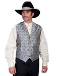 Scully Mens Classic Paisley Grey Vest