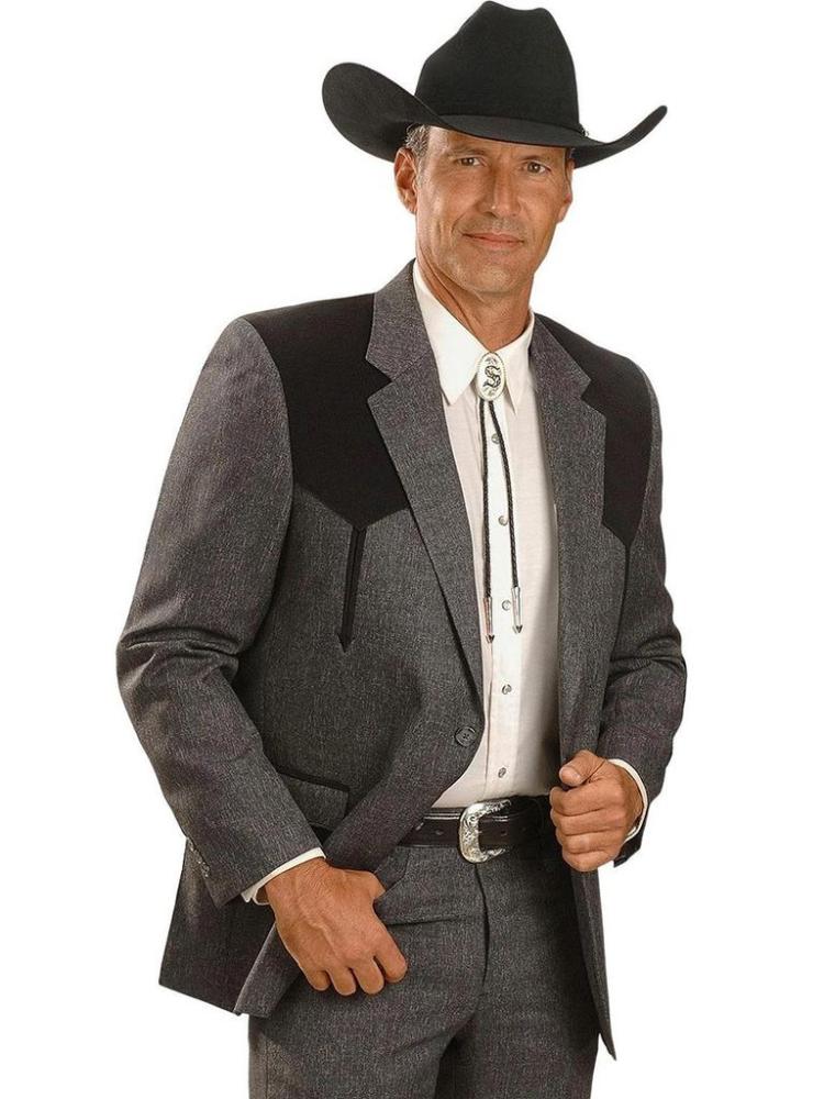 Circle S Boise Heather Charcoal Western Sportcoat