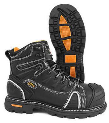 CompToe 6 Inch VGS Black Ultra Light Mens Slip Resistant Work Boots 8046444