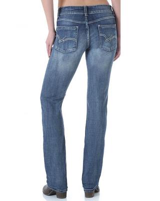 Womens Wrangler Essentials Mae MidRise Value StraightLeg Jeans