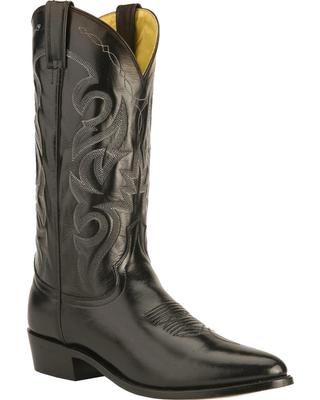 Dan Post Black Mignon R Toe Milwaukee Western Cowboy Boots