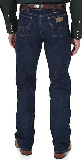 Wrangler Mens Cowboy Cut Stretch Regular-Fit Dark Jeans | Renegade Stores