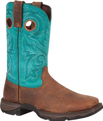 Durango Brown  Turquoise Lady Rebel Boots DWRD016