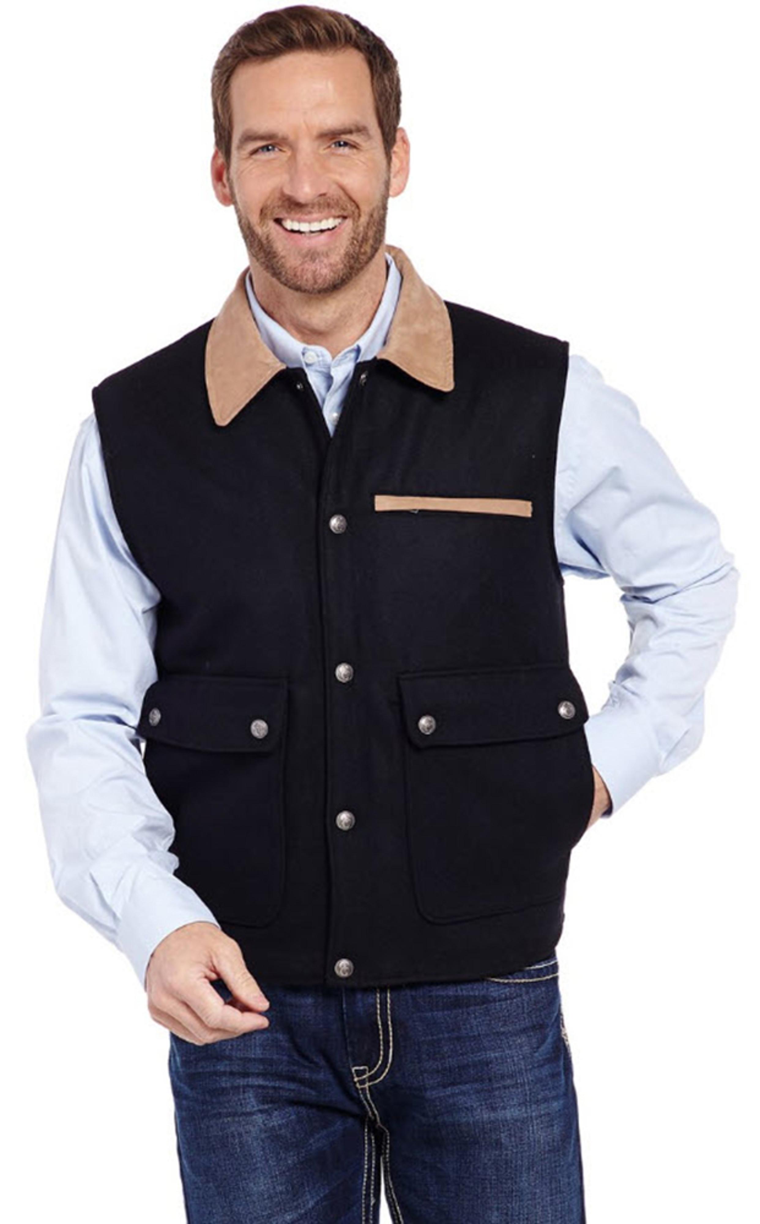 Cripple Creek Wool Snap Conceal Carry Mens Vest | Renegade Stores