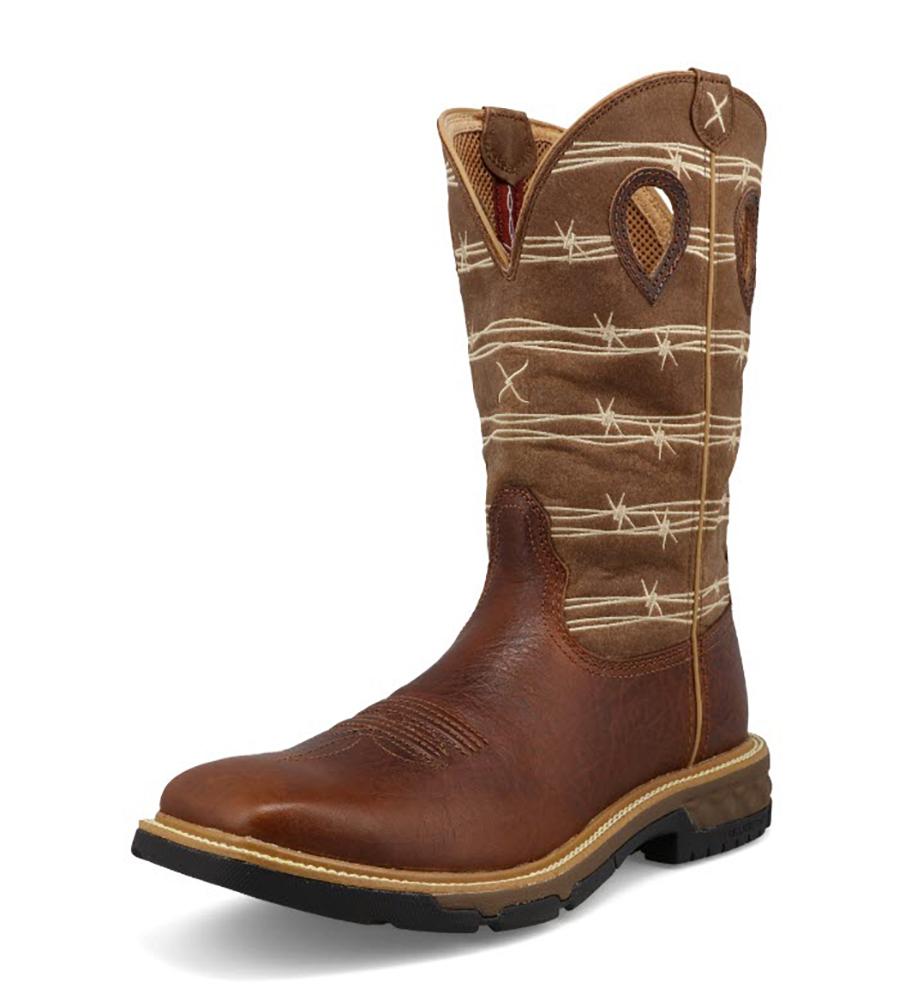 Twisted X Mens CellStretch Work Western Square Toe Boot
