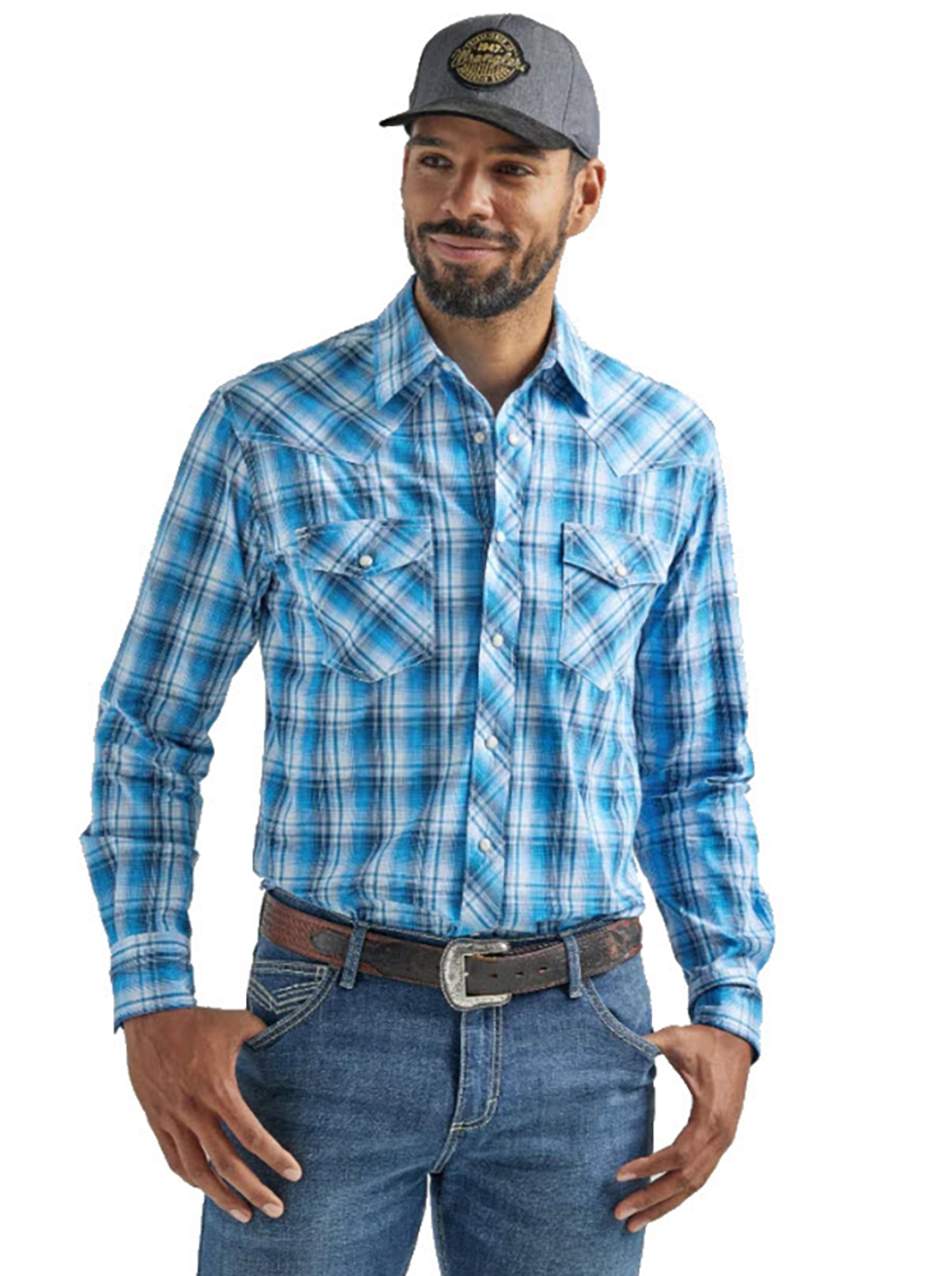 Wrangler 20X Mens Plaid Snap Advanced Comfort Shirt | Renegade Stores