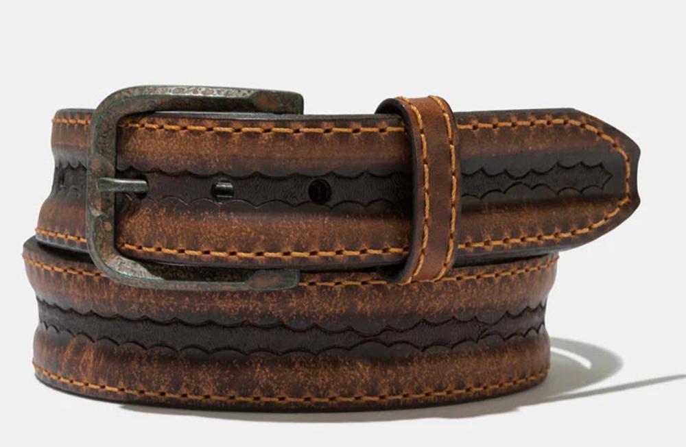 Vintage Bison Leather Big Timer USA Made Mens Belt