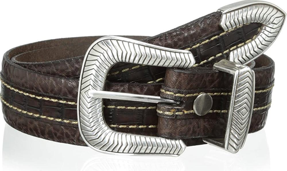 Vintage Bison Leather Coloma USA Made Mens Belt