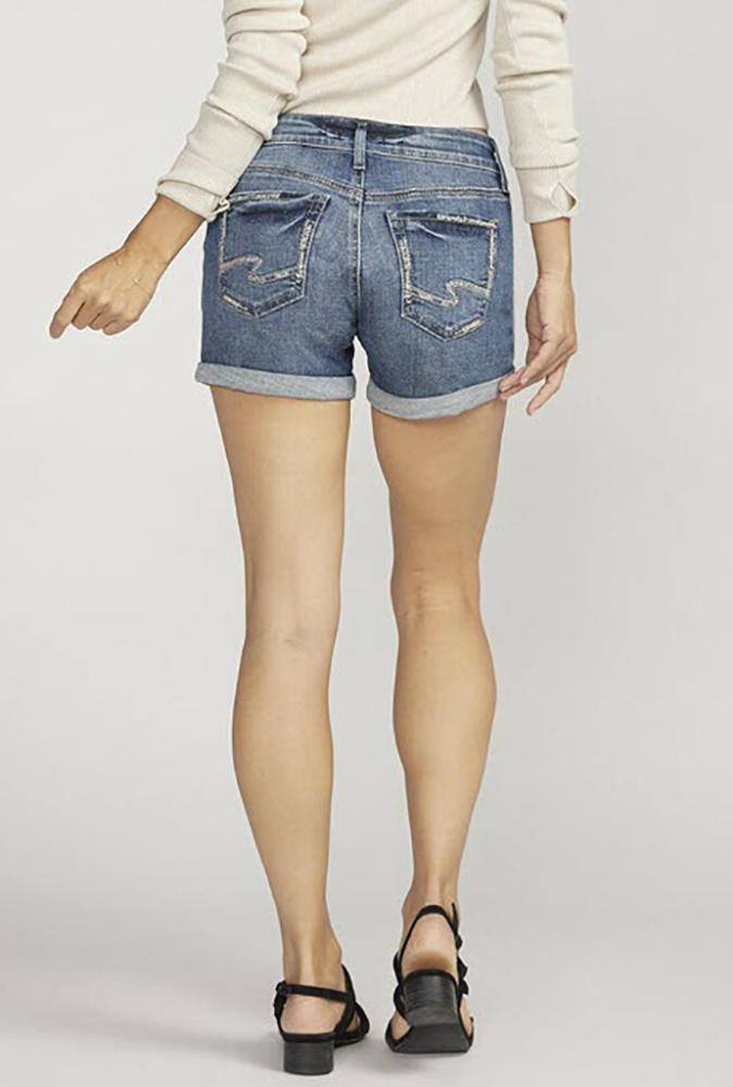 Silver Jeans Britt 4 Inch Womens LowRise Curvy Shorts