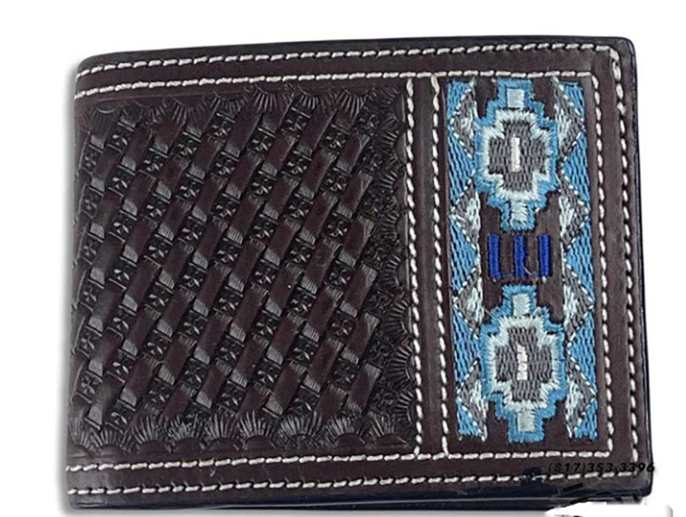 Ranger Beaded Strip BiFold Leather Wallet