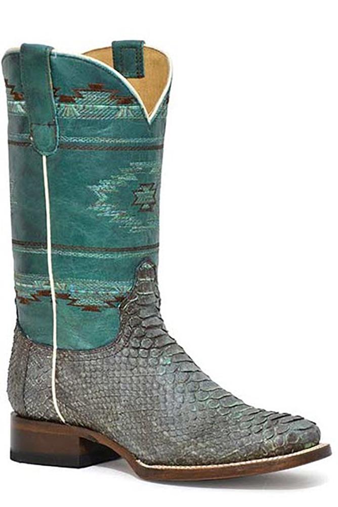 Roper Exotic Python Oakley Womens Hybred Sole Boot