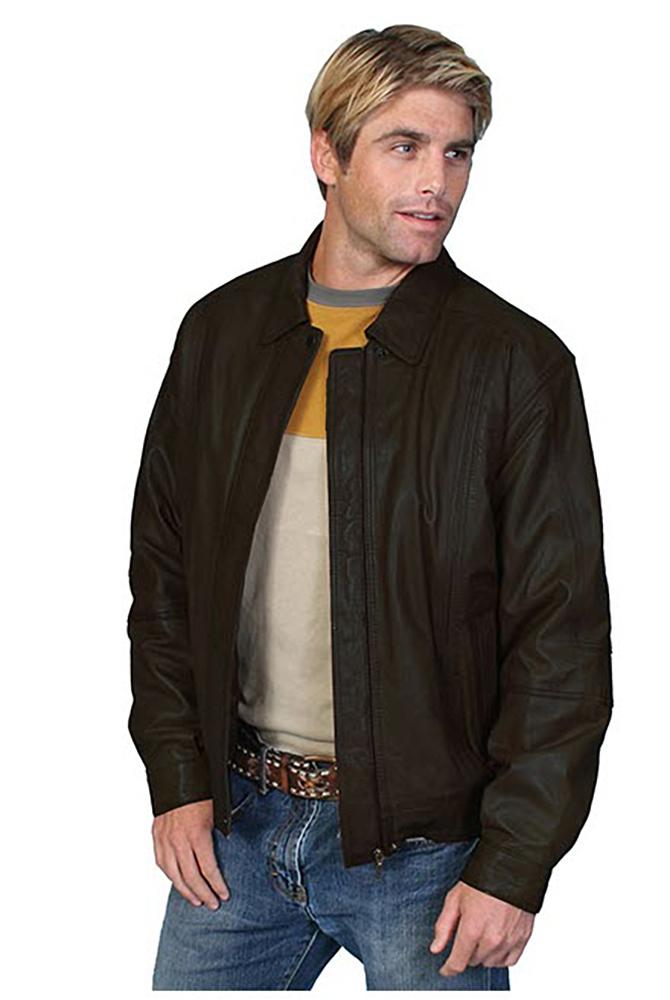 Scully Premium Lambskin Black Leather Jacket