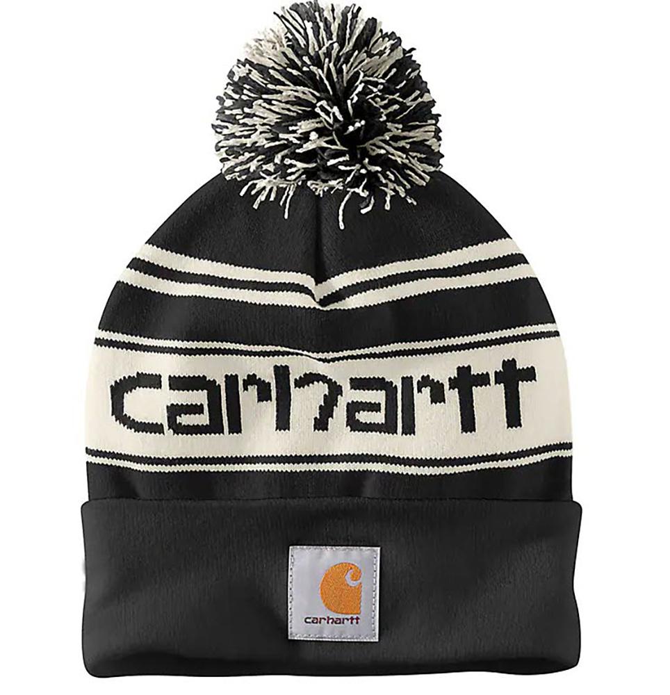 Carhartt Knit PomPom Cuffed Logo Beanie