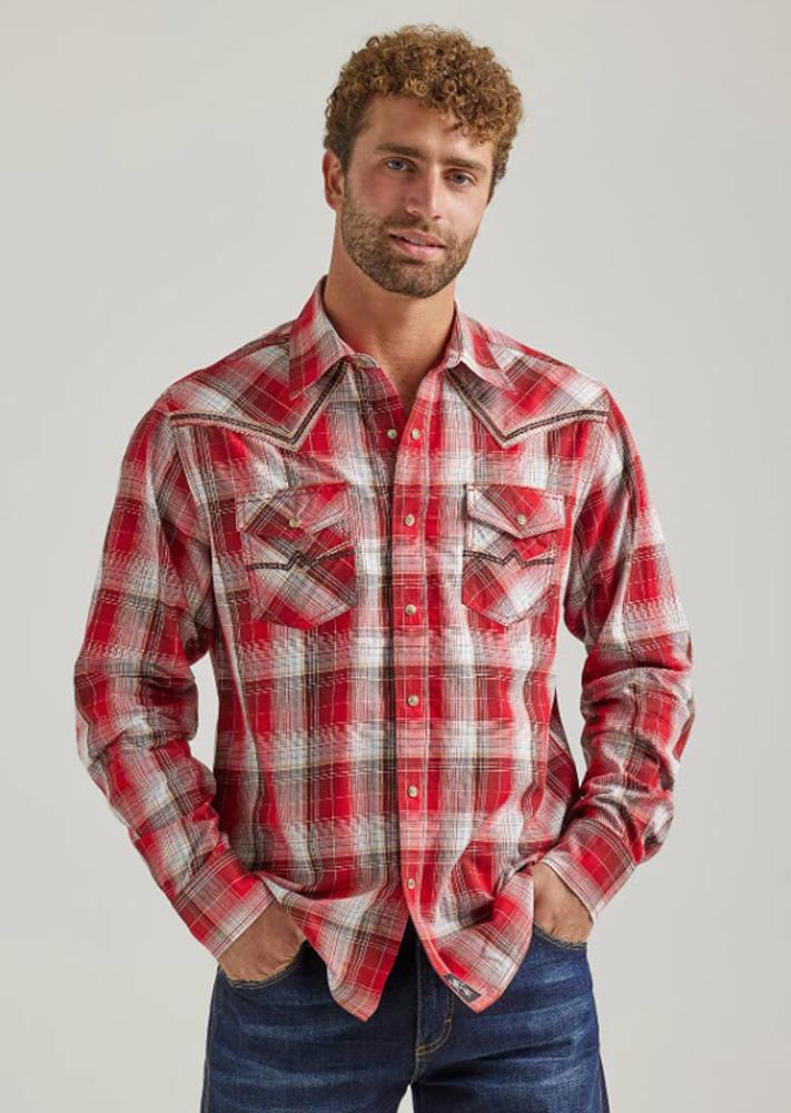 Wrangler Rock 47 Western Fashion Snap Mens Shirt