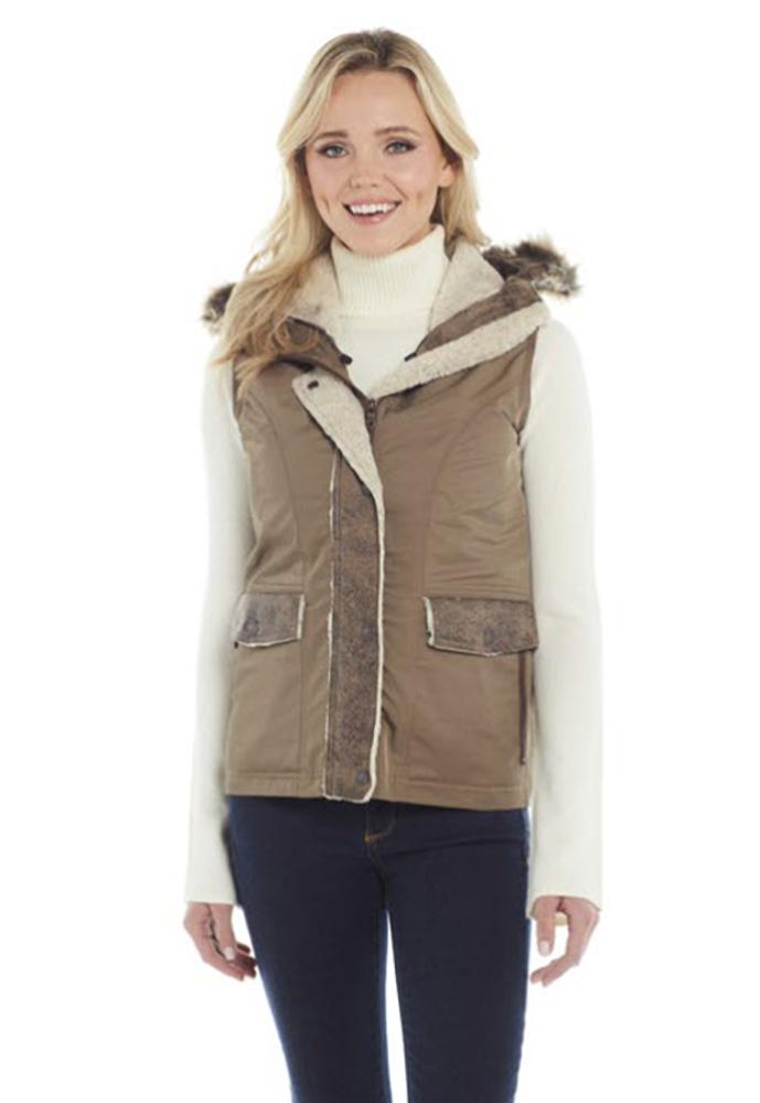 Womens Concealed Carry Hooded Vest