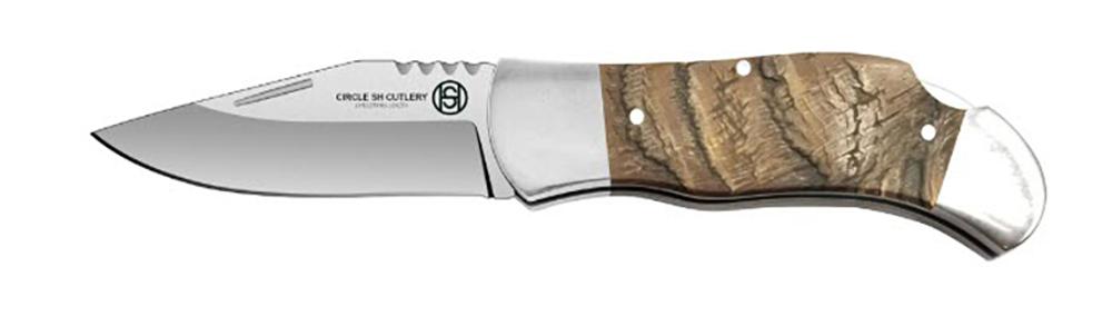 Circle S 9CR Blade Ram Horn Handle 4 Inch Pocket Knife