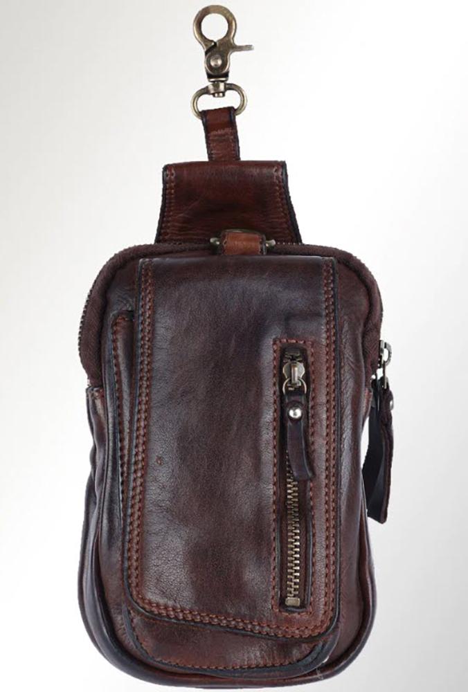 Spaghetti Western Leather ClipOn Small Carry Bag