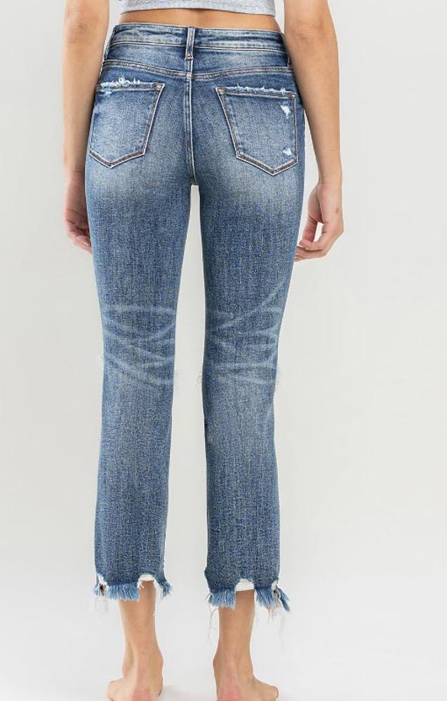Lovervet Plus Size High Rise Slim Straight Record Setting Jean