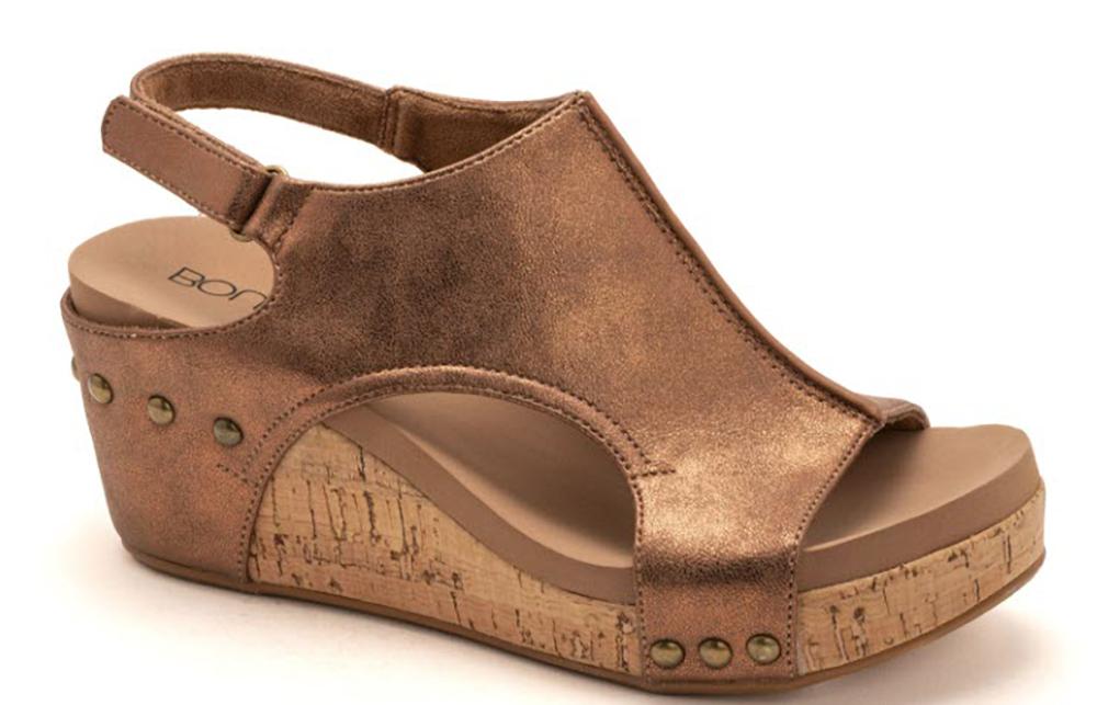 Corkys Boutique Carley Antique Bronze Wedge