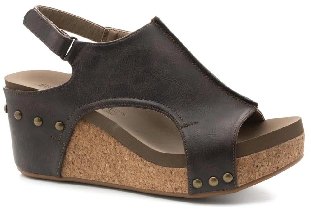 Corkys Boutique Carley Chocolate Smooth Wedge