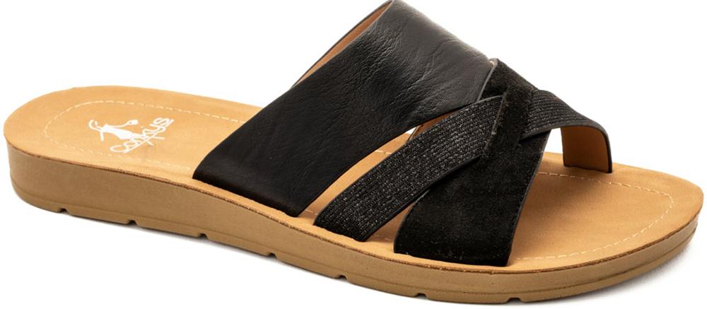 Corkys Charm Black Sandal for Women