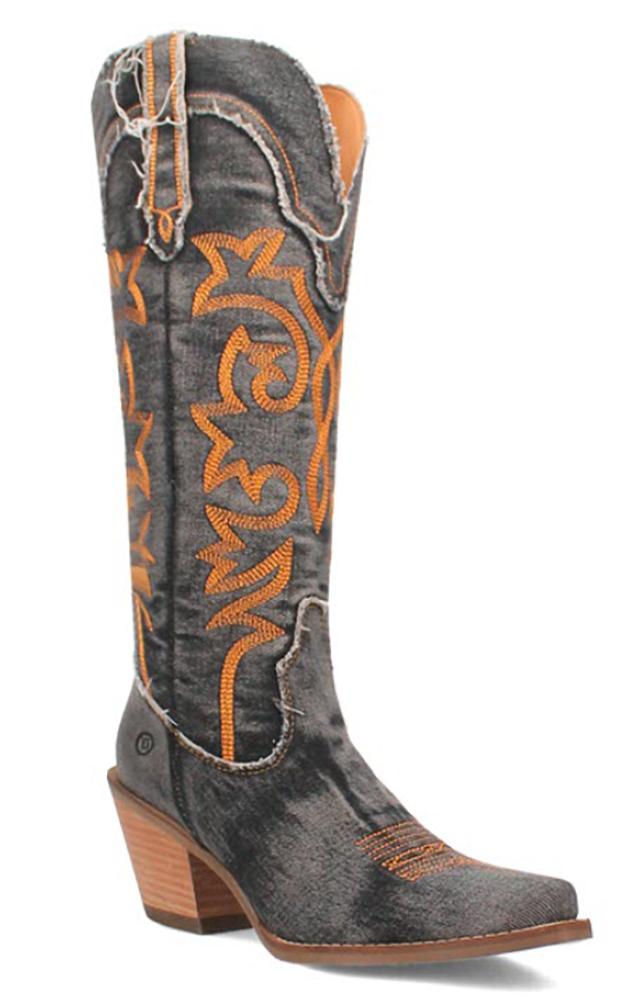 Dingo Texas Tornado Womens 15 Inch Denim Boot