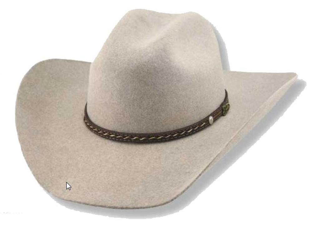 Justin Bent Rail 6X Crowell Natural Felt Cowboy Hat